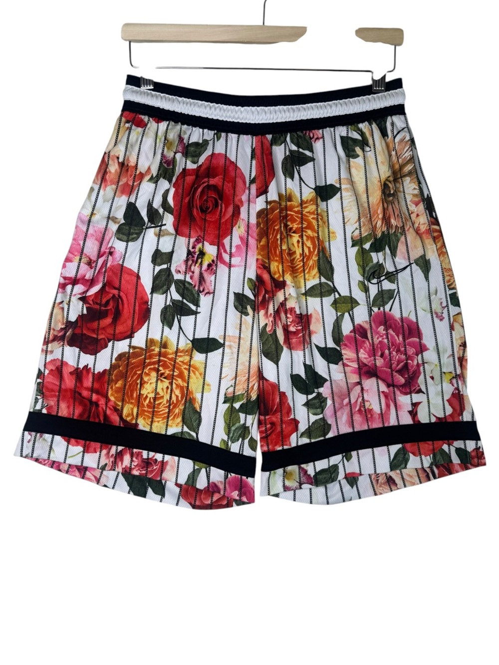 Nike Dri-Fit Victory Icon Floral Print Basketball Shorts CK6595-100 Men's Medium